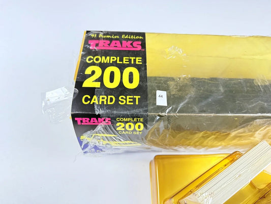 1991 Traks NASCAR Premier Edition 200-Card Complete Set - Open Box, Cards Sealed
