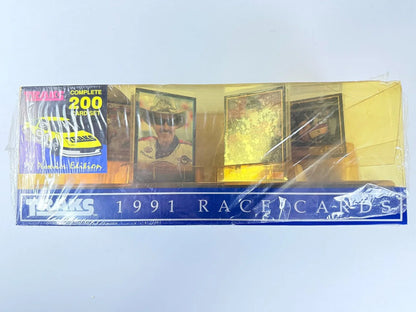 1991 Traks NASCAR Premier Edition 200-Card Complete Set - Open Box, Cards Sealed