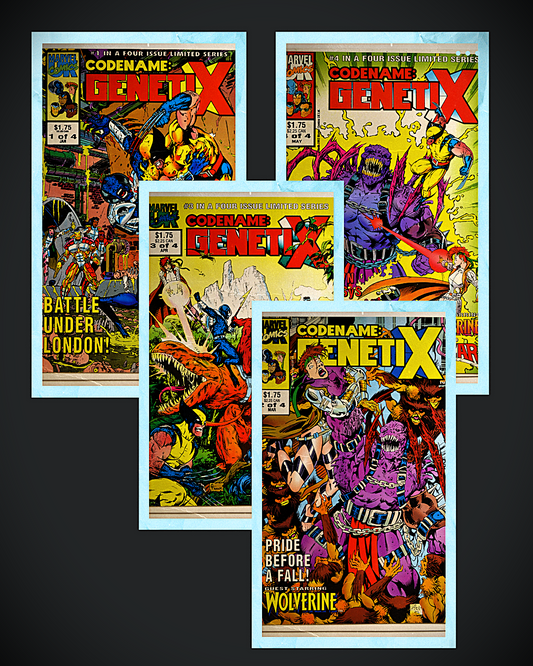 Codename: Genetix #1-4 (1993) Marvel Comics | Complete Limited Series | Featuring Wolverine & Ka-Zar