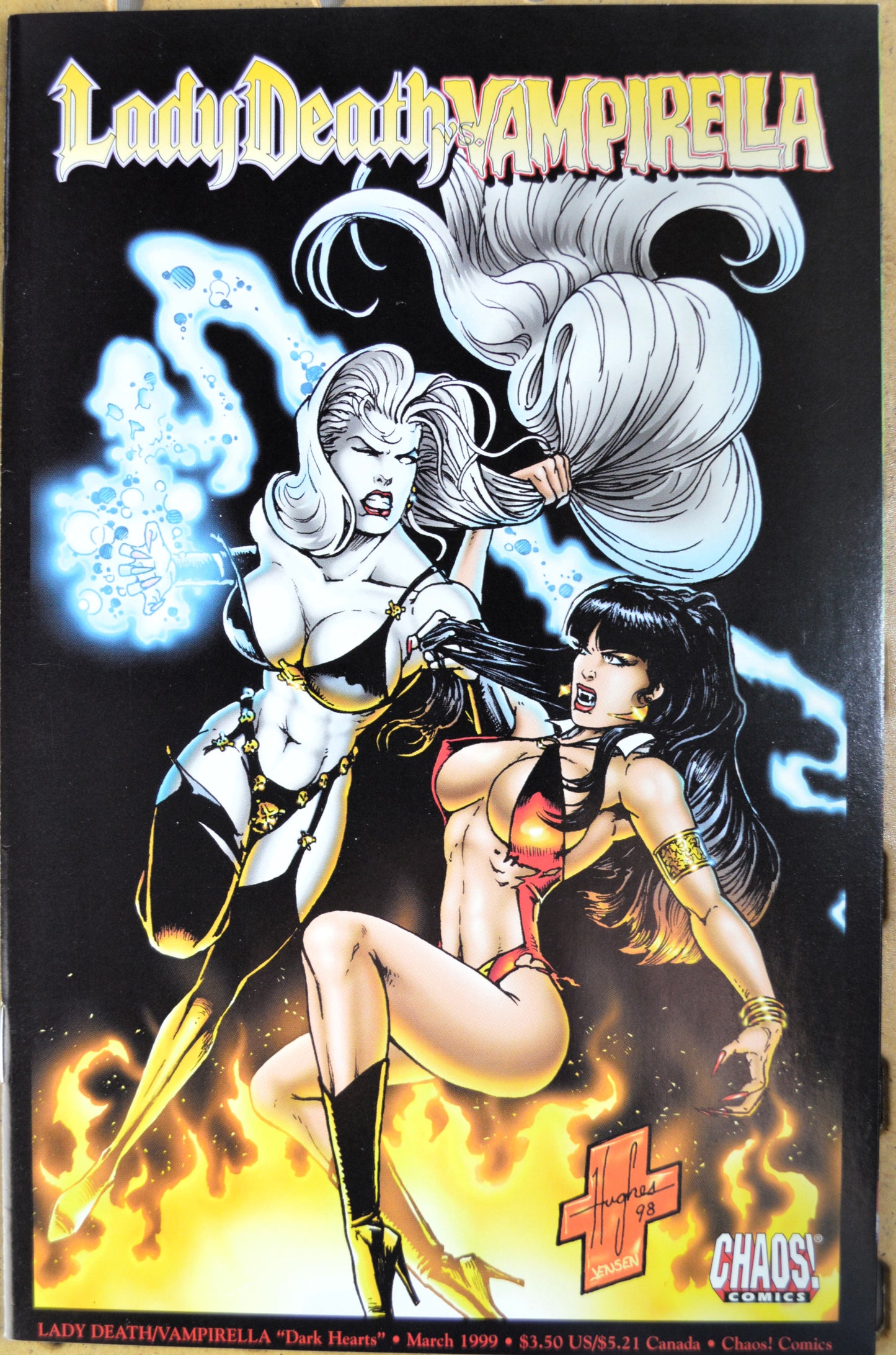 Vampirella vs. Lady Death Complete Lot (1999-2000) Chaos! Comics | Horror Fantasy Crossover | 5-Issue Set in Near Mint Condition