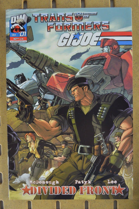 Transformers/G.I. Joe: Divided Front (Dreamwave) – Issue #1 with Variant Cover