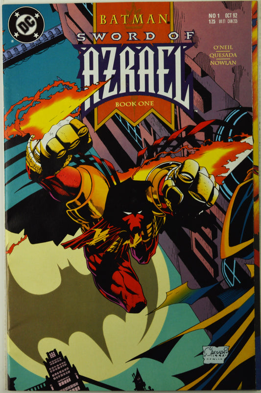 Batman: Sword of Azrael #1 (1992) DC Comics | "Book One" | First Appearance of Azrael | Joe Quesada Cover Art