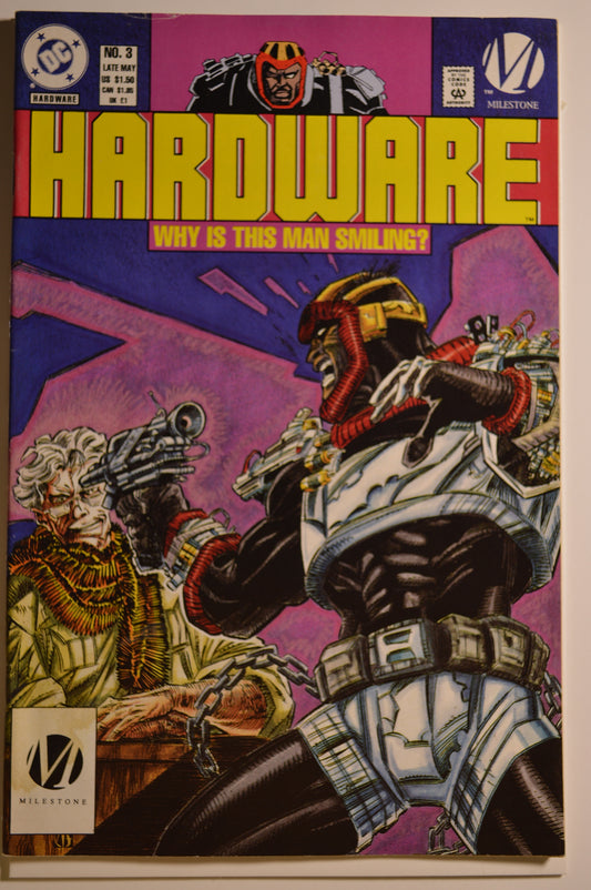 Hardware #3 (1993) Milestone Comics | "Why is this Man Smiling?" | Very Fine Condition