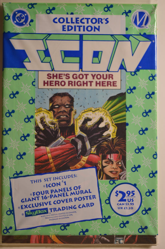 Icon #1 Collector's Edition (1993) Milestone Comics | "She's Got Your Hero Right Here" | Sealed