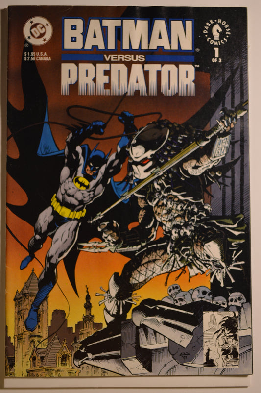 Batman Versus Predator #1 (1991) DC Comics & Dark Horse Comics | "1 of 3" | Iconic Crossover Event | Dave Gibbons & Andy Kubert Collaboration