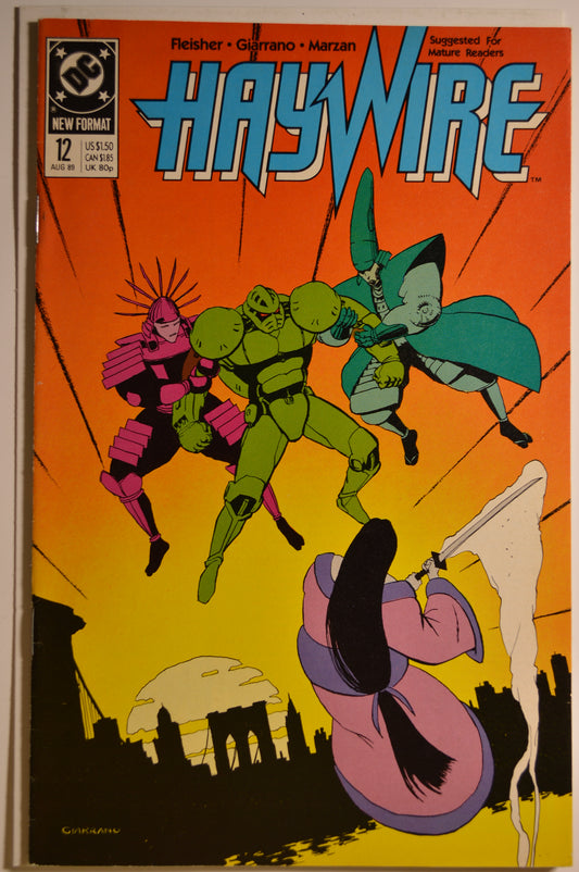 Haywire #12 (1989) - DC Comics | "Suggested for Mature Readers" | New Format | Very Fine Condition