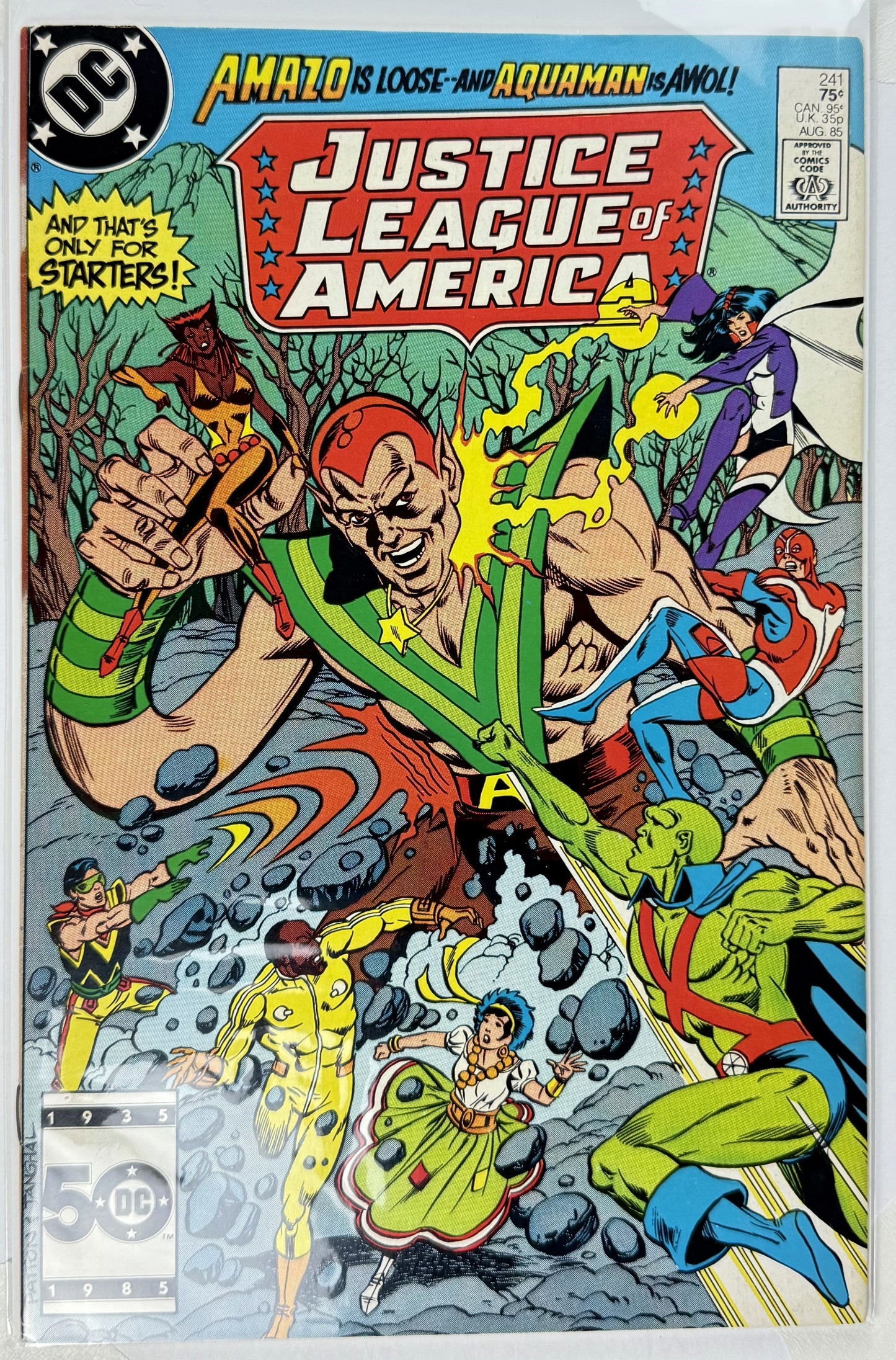 Justice League of America #227 & #241 (1984-1985) DC Comics | Epic Battles Against Lord Claw & Amazo | Bronze Age Key Issues