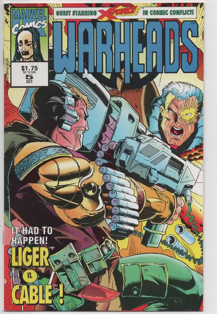 Warheads #1 & #5 (1992) Marvel Comics | Wolverine & Cable Guest Appearances | Classic Marvel UK Action