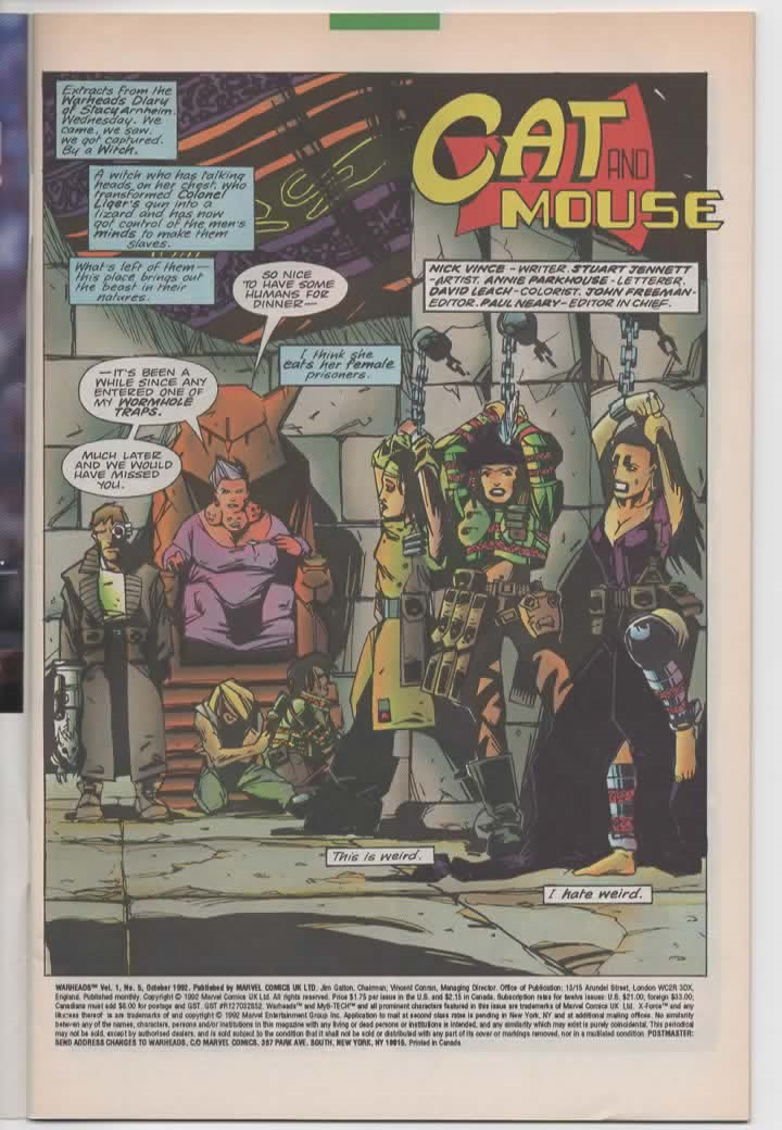 Warheads #1 & #5 (1992) Marvel Comics | Wolverine & Cable Guest Appearances | Classic Marvel UK Action