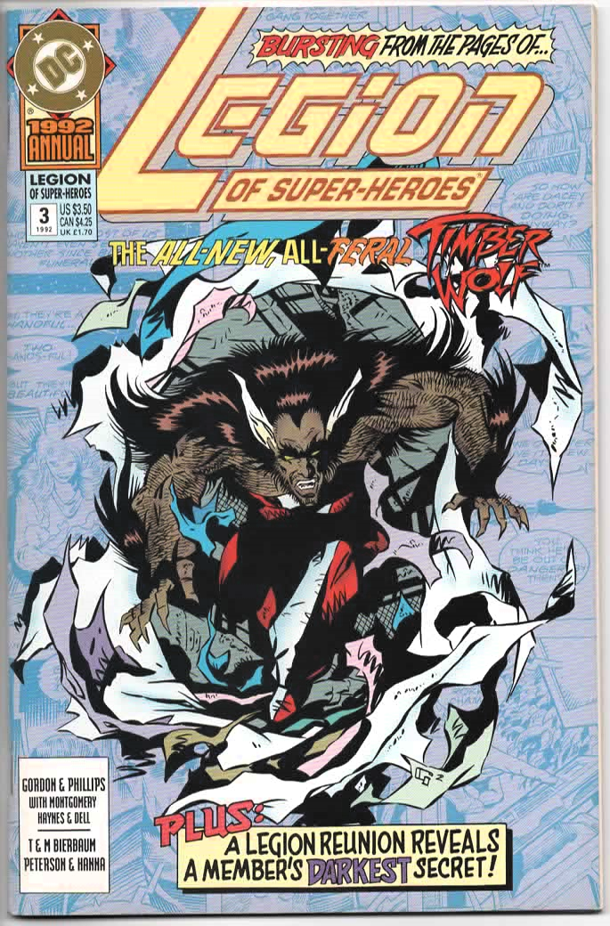 Legion of Super-Heroes Annual #3 (1992) DC Comics | The All-New, All-Feral Timber Wolf!