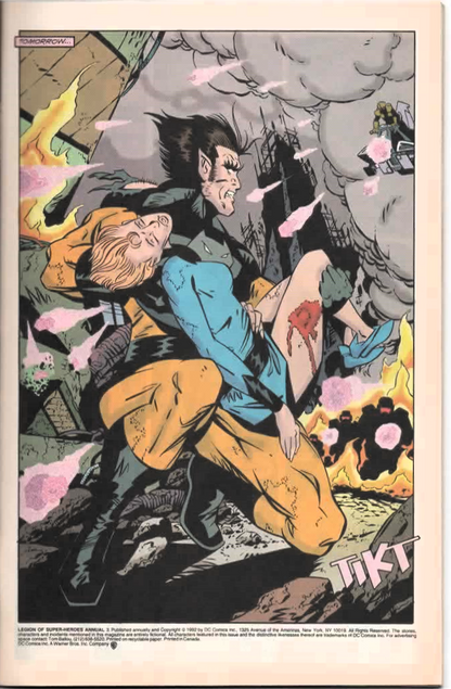 Legion of Super-Heroes Annual #3 (1992) DC Comics | The All-New, All-Feral Timber Wolf!