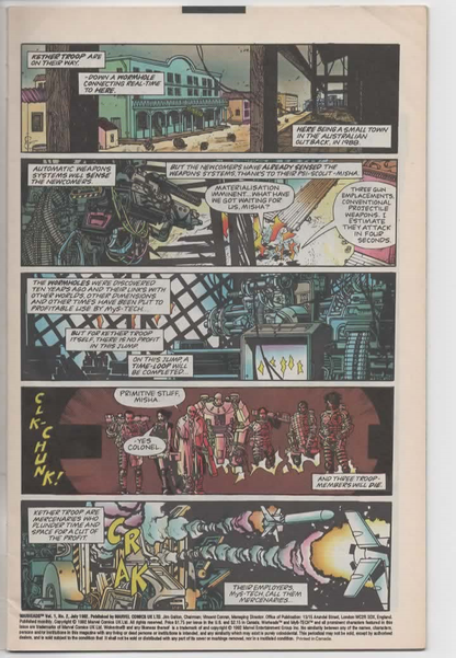 Warheads #1 & #5 (1992) Marvel Comics | Wolverine & Cable Guest Appearances | Classic Marvel UK Action